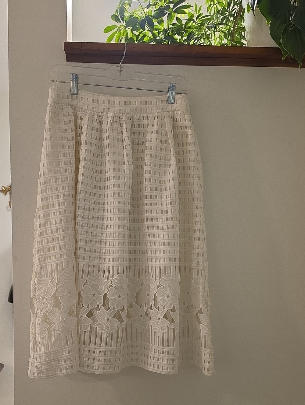 Blue Rain White Skirt